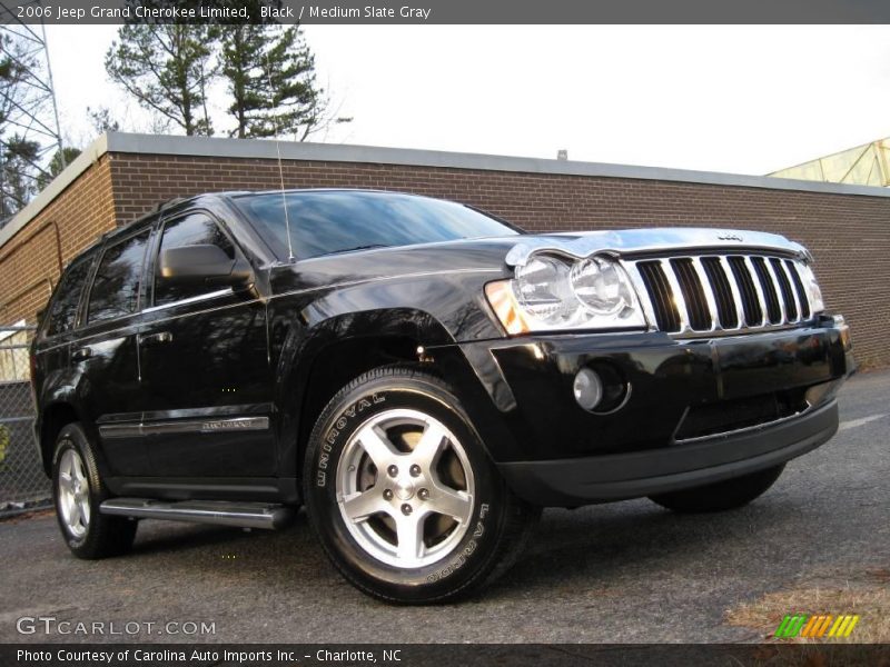 Black / Medium Slate Gray 2006 Jeep Grand Cherokee Limited