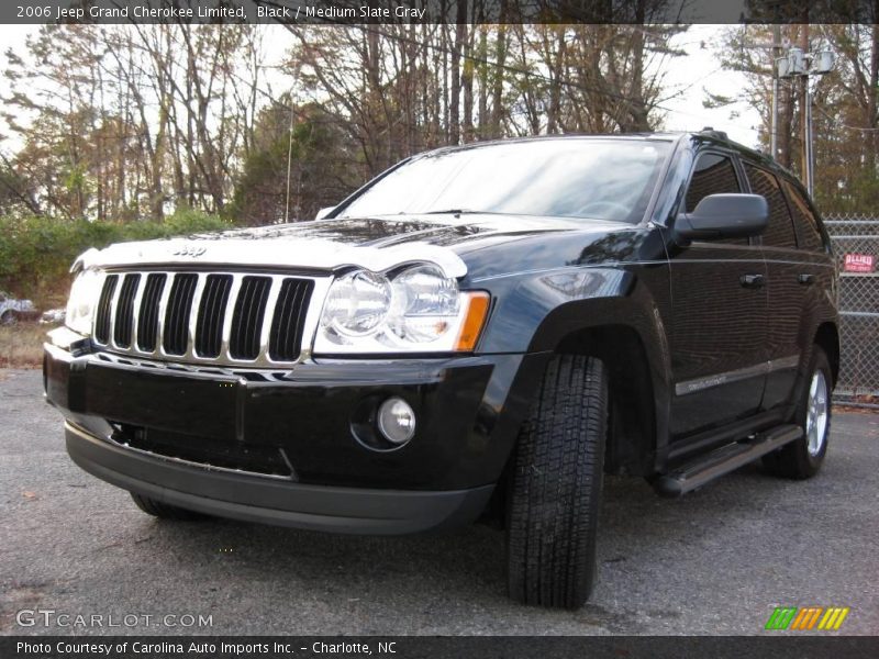 Black / Medium Slate Gray 2006 Jeep Grand Cherokee Limited
