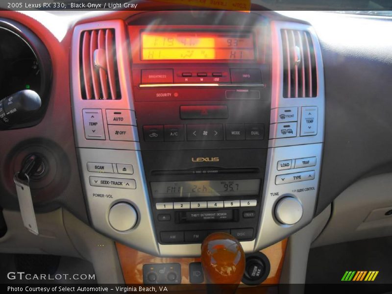 Black Onyx / Light Gray 2005 Lexus RX 330