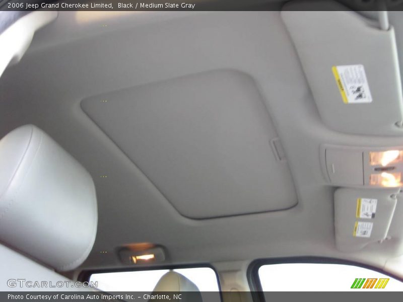 Black / Medium Slate Gray 2006 Jeep Grand Cherokee Limited