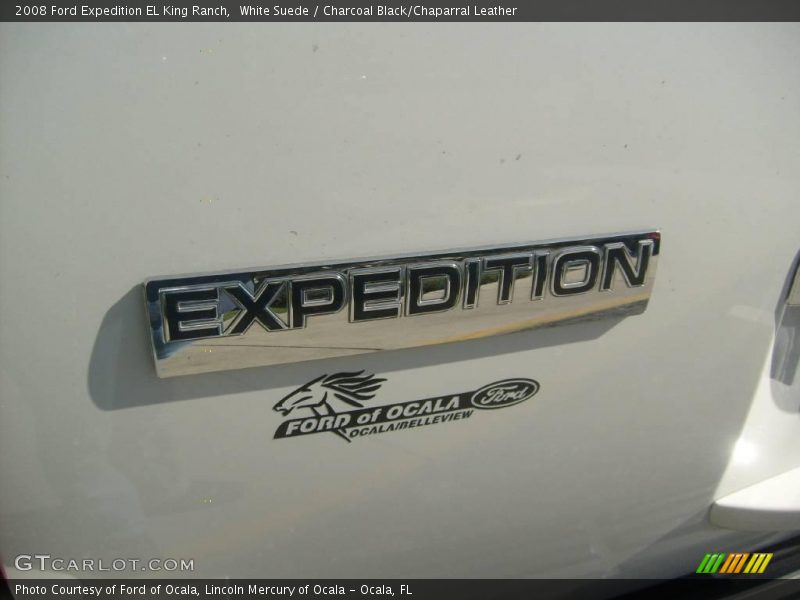 White Suede / Charcoal Black/Chaparral Leather 2008 Ford Expedition EL King Ranch