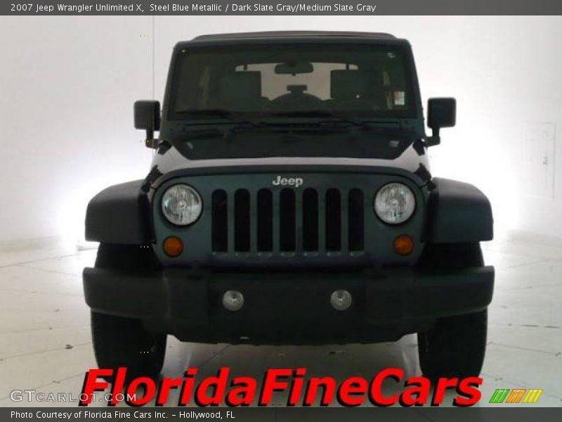 Steel Blue Metallic / Dark Slate Gray/Medium Slate Gray 2007 Jeep Wrangler Unlimited X