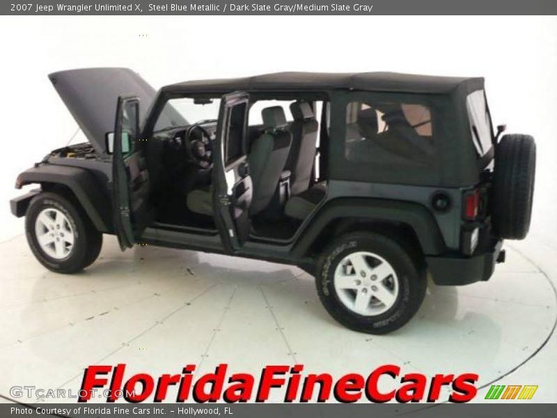 Steel Blue Metallic / Dark Slate Gray/Medium Slate Gray 2007 Jeep Wrangler Unlimited X