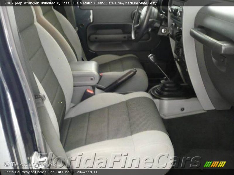 Steel Blue Metallic / Dark Slate Gray/Medium Slate Gray 2007 Jeep Wrangler Unlimited X