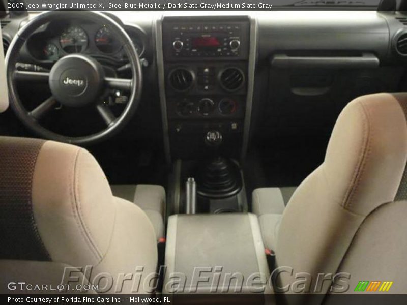 Steel Blue Metallic / Dark Slate Gray/Medium Slate Gray 2007 Jeep Wrangler Unlimited X