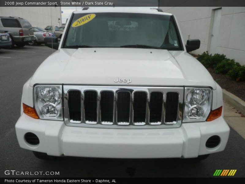 Stone White / Dark Slate Gray 2008 Jeep Commander Sport