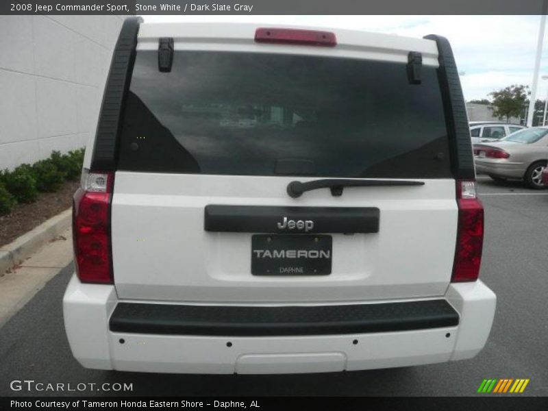 Stone White / Dark Slate Gray 2008 Jeep Commander Sport