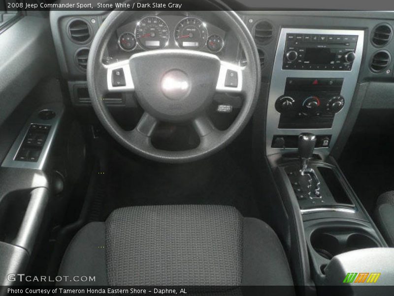 Stone White / Dark Slate Gray 2008 Jeep Commander Sport