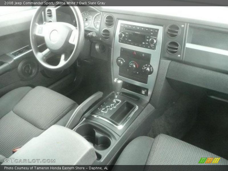 Stone White / Dark Slate Gray 2008 Jeep Commander Sport