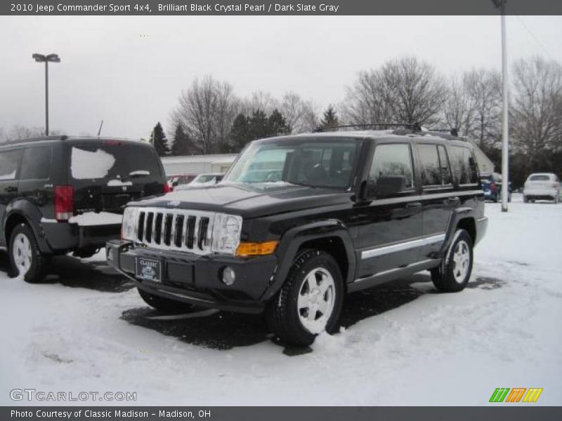 Brilliant Black Crystal Pearl / Dark Slate Gray 2010 Jeep Commander Sport 4x4