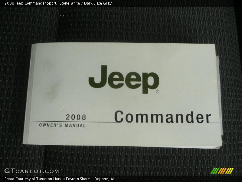 Stone White / Dark Slate Gray 2008 Jeep Commander Sport