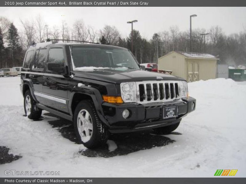 Brilliant Black Crystal Pearl / Dark Slate Gray 2010 Jeep Commander Sport 4x4