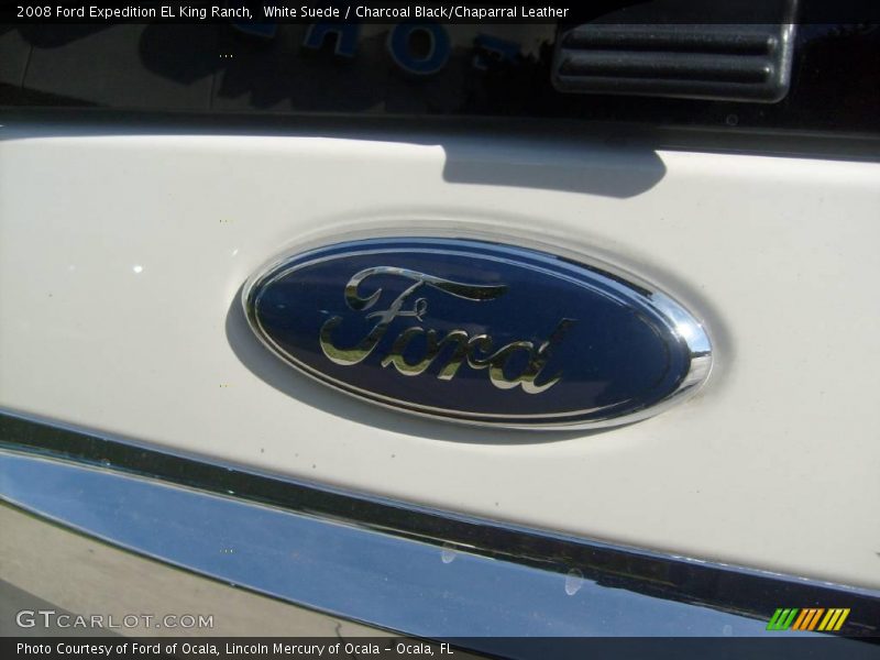 White Suede / Charcoal Black/Chaparral Leather 2008 Ford Expedition EL King Ranch