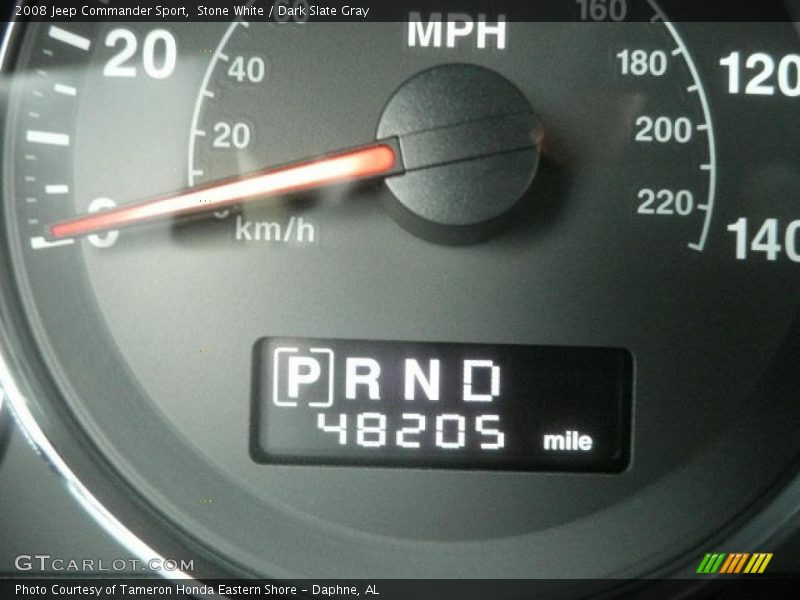 Stone White / Dark Slate Gray 2008 Jeep Commander Sport