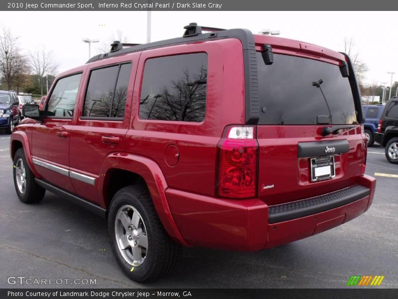 Inferno Red Crystal Pearl / Dark Slate Gray 2010 Jeep Commander Sport