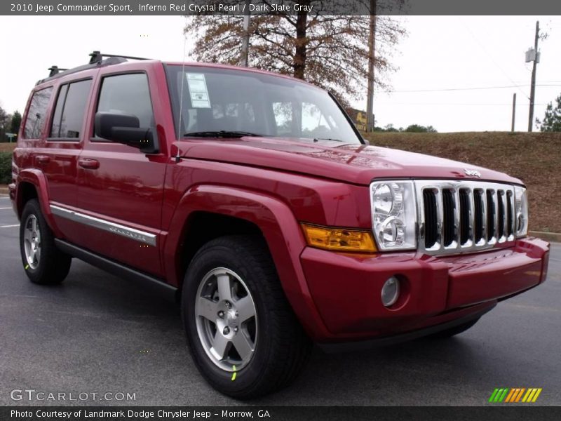 Inferno Red Crystal Pearl / Dark Slate Gray 2010 Jeep Commander Sport