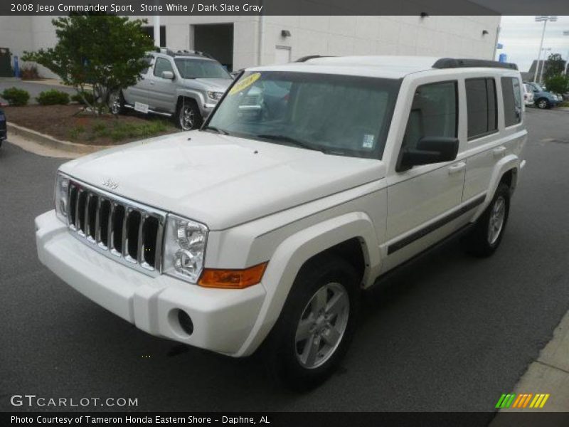 Stone White / Dark Slate Gray 2008 Jeep Commander Sport