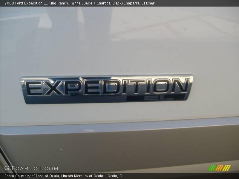 White Suede / Charcoal Black/Chaparral Leather 2008 Ford Expedition EL King Ranch