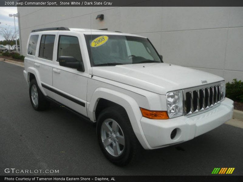 Stone White / Dark Slate Gray 2008 Jeep Commander Sport