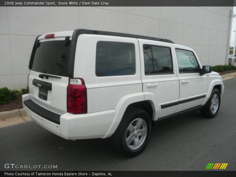 Stone White / Dark Slate Gray 2008 Jeep Commander Sport