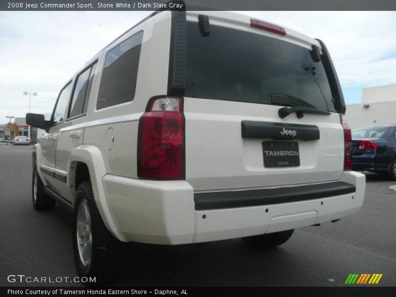 Stone White / Dark Slate Gray 2008 Jeep Commander Sport