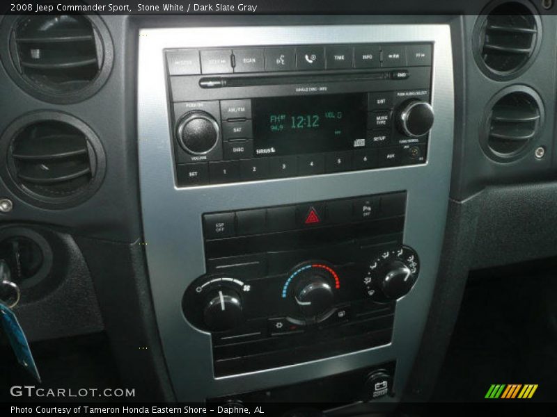 Stone White / Dark Slate Gray 2008 Jeep Commander Sport