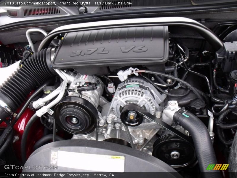 Inferno Red Crystal Pearl / Dark Slate Gray 2010 Jeep Commander Sport