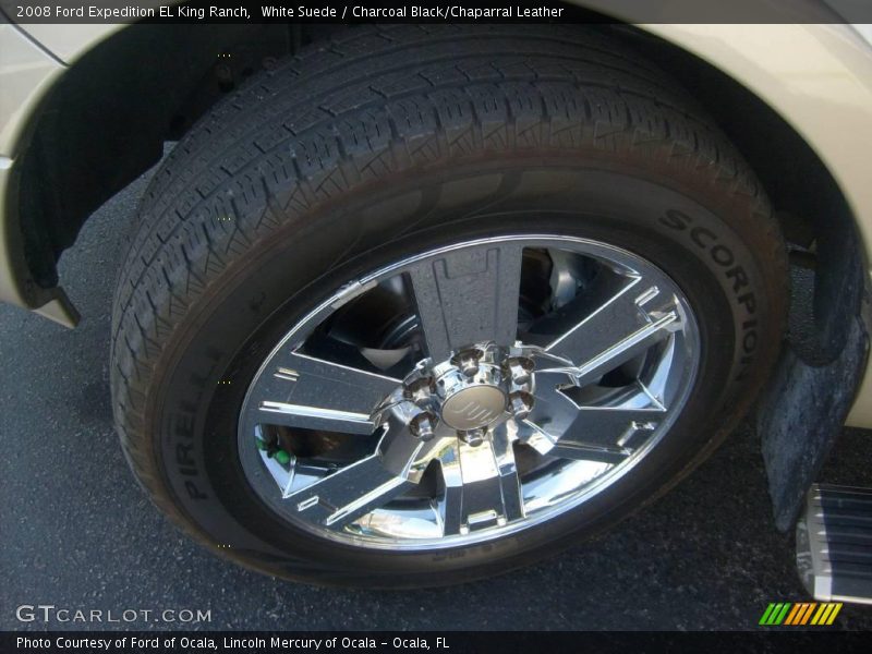 White Suede / Charcoal Black/Chaparral Leather 2008 Ford Expedition EL King Ranch
