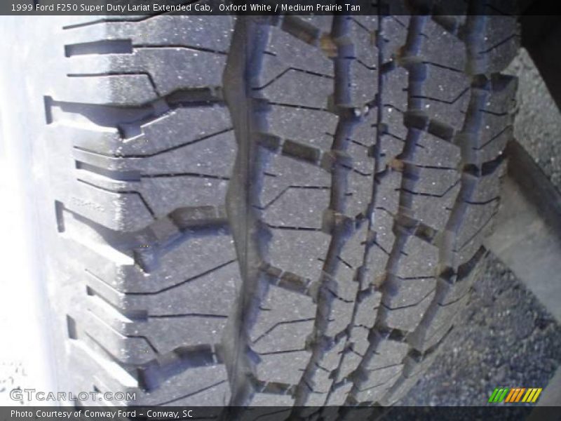 Oxford White / Medium Prairie Tan 1999 Ford F250 Super Duty Lariat Extended Cab