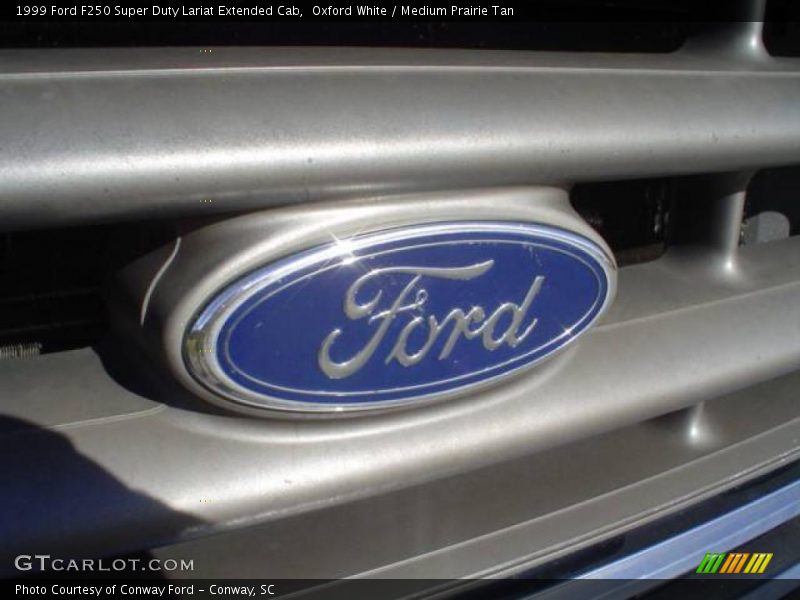 Oxford White / Medium Prairie Tan 1999 Ford F250 Super Duty Lariat Extended Cab