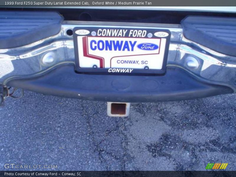 Oxford White / Medium Prairie Tan 1999 Ford F250 Super Duty Lariat Extended Cab