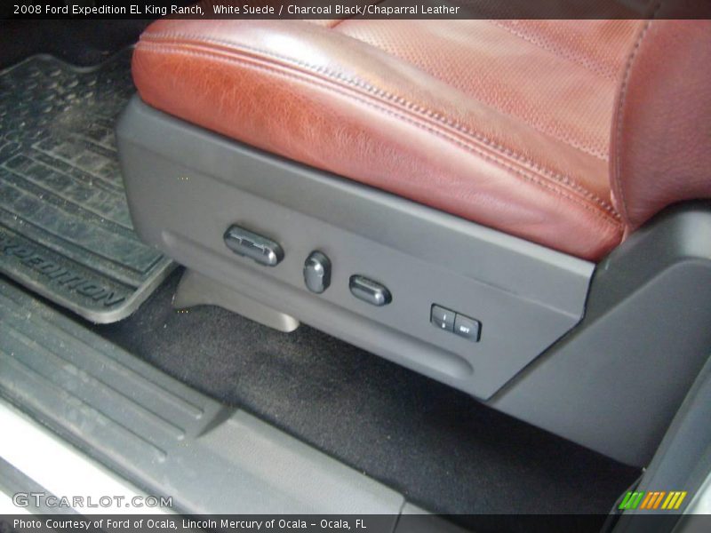 White Suede / Charcoal Black/Chaparral Leather 2008 Ford Expedition EL King Ranch