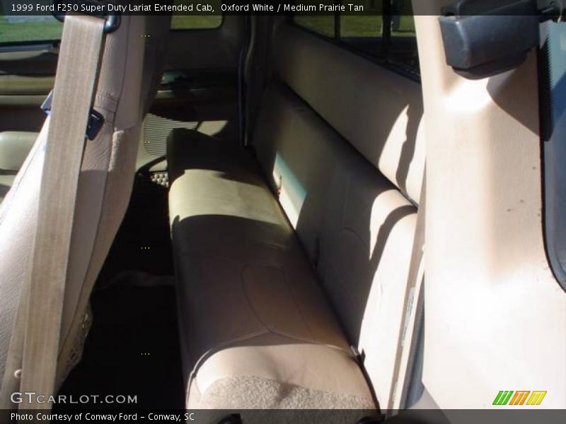 Oxford White / Medium Prairie Tan 1999 Ford F250 Super Duty Lariat Extended Cab