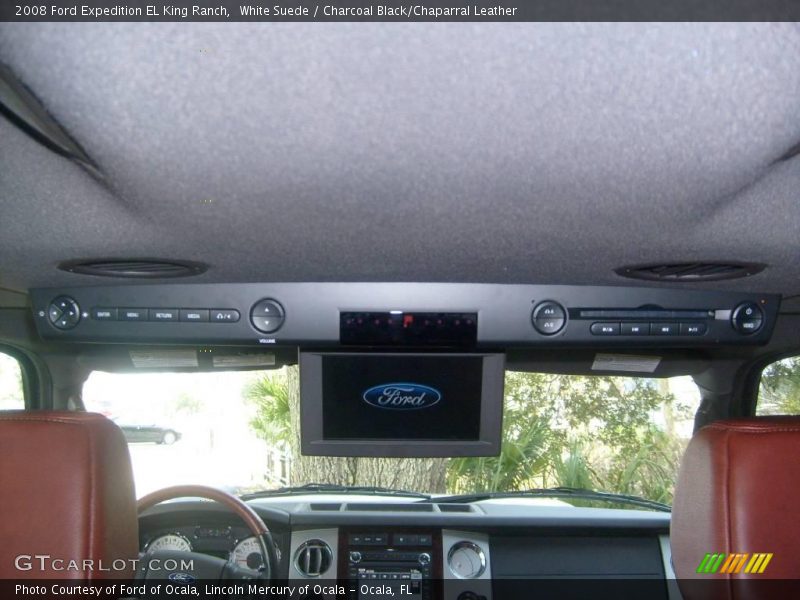 White Suede / Charcoal Black/Chaparral Leather 2008 Ford Expedition EL King Ranch