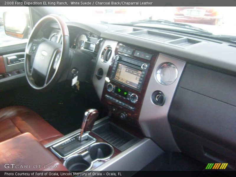 White Suede / Charcoal Black/Chaparral Leather 2008 Ford Expedition EL King Ranch
