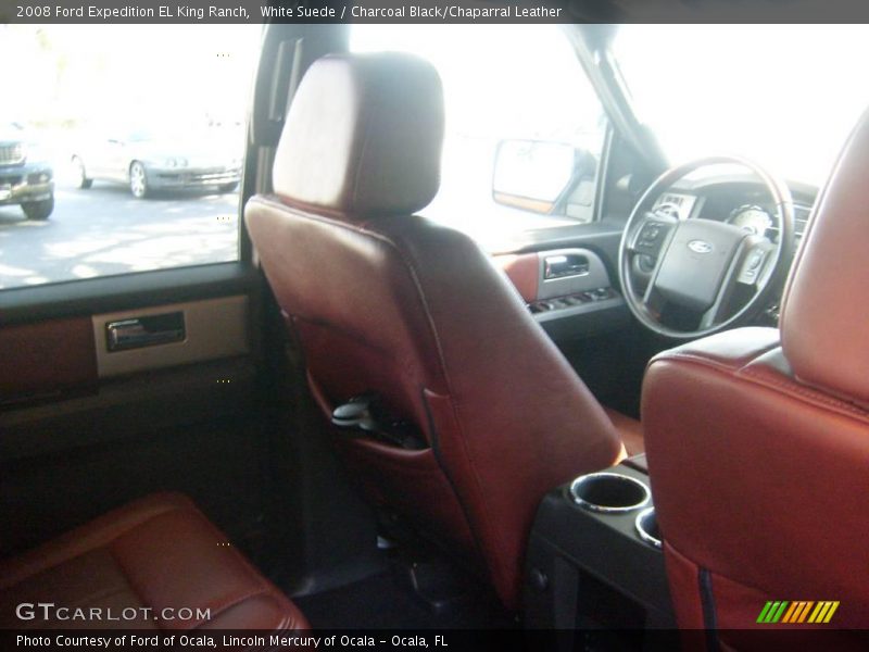 White Suede / Charcoal Black/Chaparral Leather 2008 Ford Expedition EL King Ranch