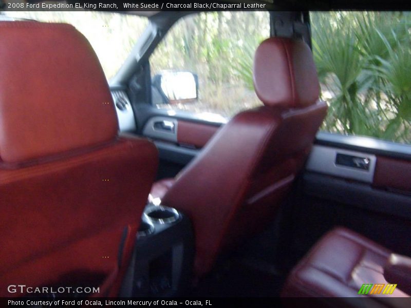 White Suede / Charcoal Black/Chaparral Leather 2008 Ford Expedition EL King Ranch