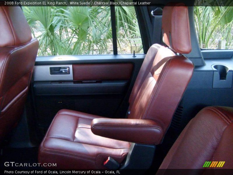 White Suede / Charcoal Black/Chaparral Leather 2008 Ford Expedition EL King Ranch