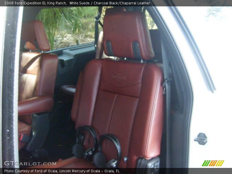 White Suede / Charcoal Black/Chaparral Leather 2008 Ford Expedition EL King Ranch