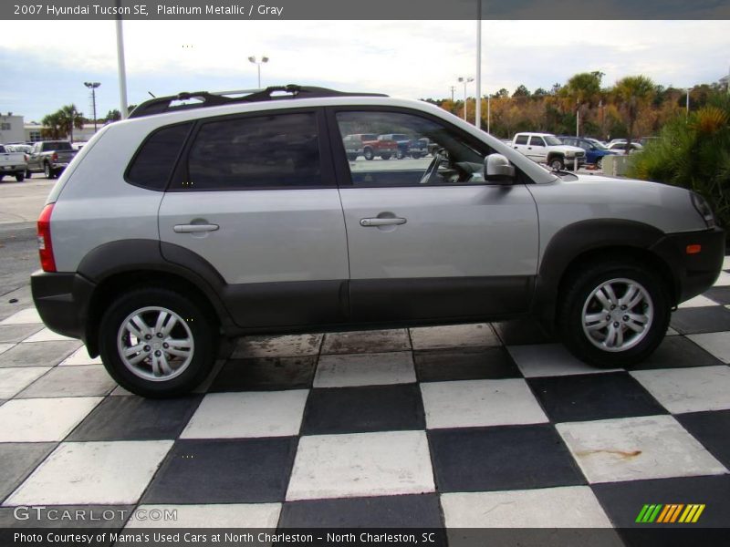 Platinum Metallic / Gray 2007 Hyundai Tucson SE