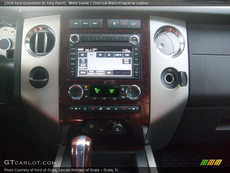 White Suede / Charcoal Black/Chaparral Leather 2008 Ford Expedition EL King Ranch