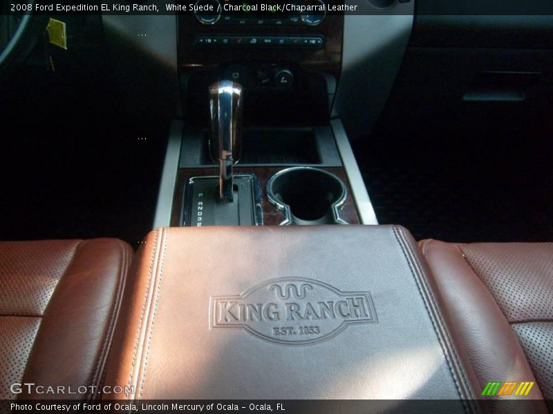 White Suede / Charcoal Black/Chaparral Leather 2008 Ford Expedition EL King Ranch