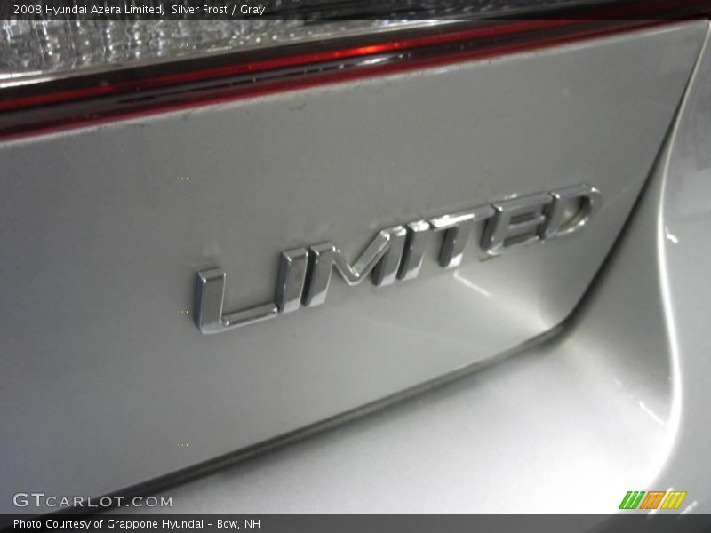 Silver Frost / Gray 2008 Hyundai Azera Limited