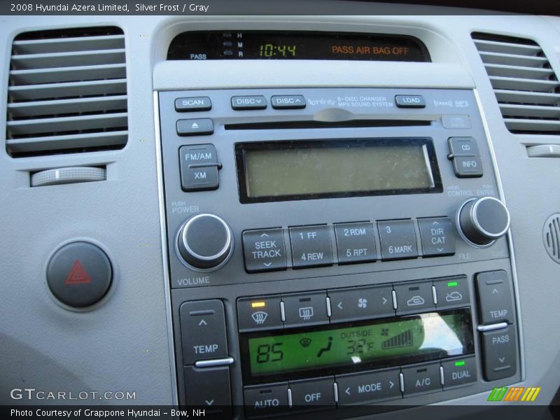 Silver Frost / Gray 2008 Hyundai Azera Limited