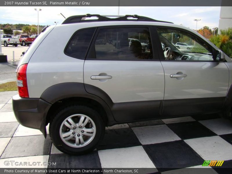 Platinum Metallic / Gray 2007 Hyundai Tucson SE