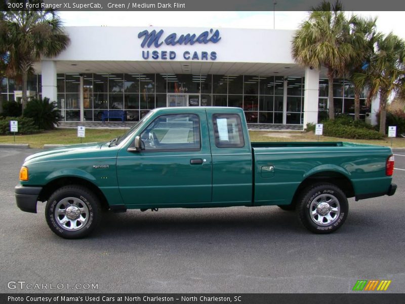 Green / Medium Dark Flint 2005 Ford Ranger XL SuperCab