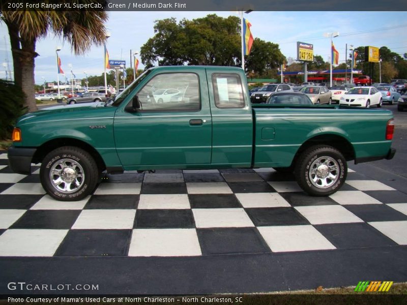 Green / Medium Dark Flint 2005 Ford Ranger XL SuperCab