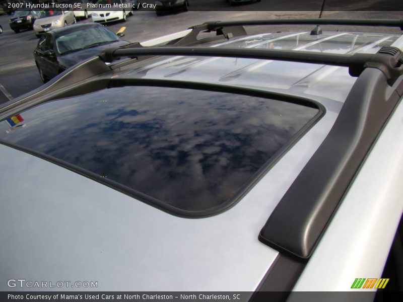 Platinum Metallic / Gray 2007 Hyundai Tucson SE