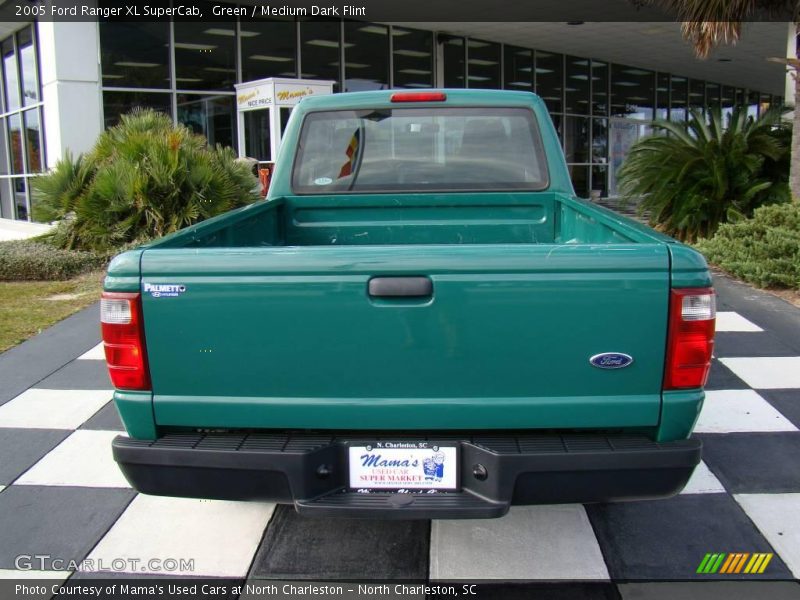 Green / Medium Dark Flint 2005 Ford Ranger XL SuperCab
