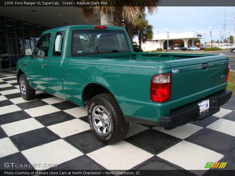Green / Medium Dark Flint 2005 Ford Ranger XL SuperCab